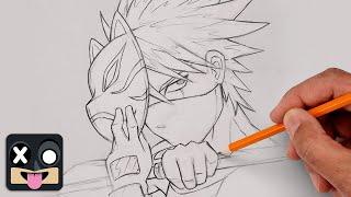 How To Draw Kakashi | Naruto