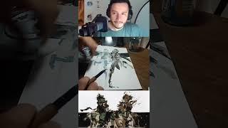 Yoji Shinkawa MGS watercolor speedrun (03:30) [any% first attempt] World Record | 120 stars #Shorts