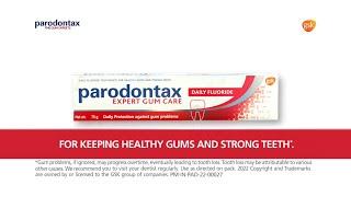 Parodontax toothpaste for healthy gums and strong teeth (English)