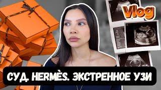 VLOG| СУД, СНОВА (ОЧЕНЬ) ПОВЕЗЛО В Hermès И УЗИ 25 НЕДЕЛЯ