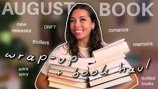 AUGUST WRAP-UP: what i read + monthly book haul 