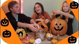 couple pumpkin carving contest(Jason + Sienna Halloween Special)