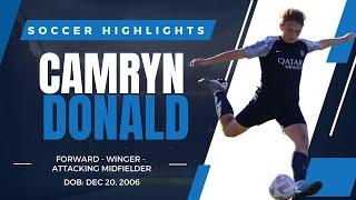 Camryn Donald 2006 Center Forward College Recruiting Player Highlight Video 2023