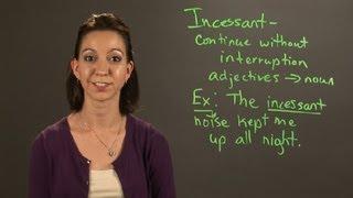 How to Use Incessant in a Sentence : English & Grammar