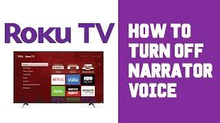 Roku TV How To Turn Off Voice - Roku TV Turn Off Narrator - Stop Audio Voice Guide