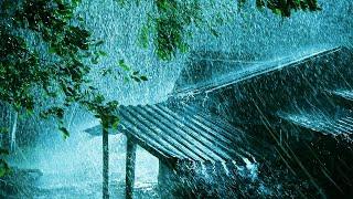 Fall into Sleep in 2 Minutes with Heavy Rain & Thunder Intense Sounds on Tin Roof - REAL RAIN, ASMR