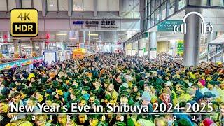 New Year's Eve in Shibuya 2024 - 2025 [4K/HDR/Binaural]