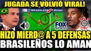 LO AMAN! ANDRÉ CARRILLO HIZO JUGADA DE LOCURA ANTE BRASILEÑOS EN TRIUNFO DE CORINTHIANS 5-2