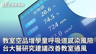 教室空品增學童呼吸道感染風險 台大醫研究建議改善教室通風｜20241212 公視晚間新聞