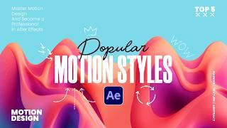 5 Popular Motion Graphic Styles To Know in After Effects