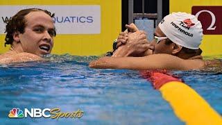 Finke and Hafnaoui battle new 400m champ for thrilling 800m free World title | NBC Sports