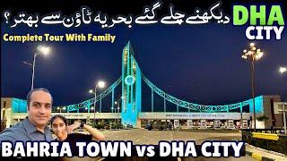 DHA City Karachi Complete Tour With Family Vlog | DHA City vs Bahria Town