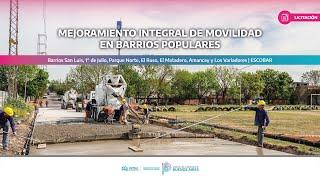 Licitación pública | ️ “Mejoramiento integral de movilidad en barrios populares” en #Escobar