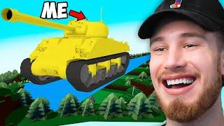 Building The LARGEST TANK in Roblox Build a Boat