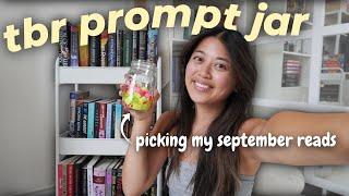 TBR prompt jar  picks my september reads! 