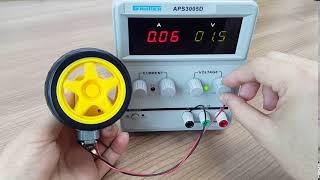 DC Motor Speed Control Demonstration - Variable Voltage