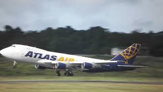 Atlas Air Boeing 747-400F N477MC Takeoff at Manaus [SBEG/MAO]