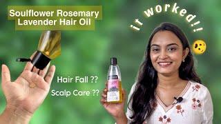 Soulflower Rosemary Lavender Hair Oil Honest Review Rosemary Oil How to control hair fall #haircare