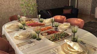 GUEST IFTAR TABLE PREPARATION /IFTAR MENU FOR 6-8 PEOPLE/Guest Dinner Menu