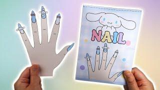 [ Paper Diy ] 산리오 시나모롤 네일 블라인드백 No Music ASMR / Sanrio Cinnamoroll Nail Blind Bag ASMR