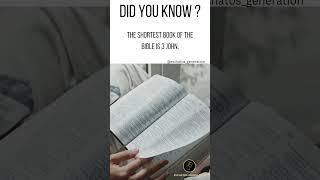 Here's a fun fact for the day.Remember the Bible must not be rewritten rather it must be re-read.