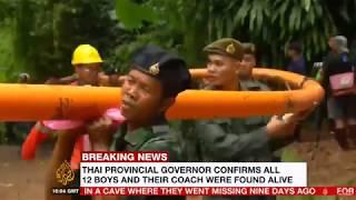 AlJazeera - THAI CAVE BOYS FOUND