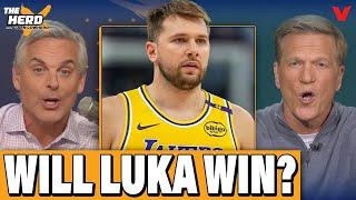Colin Cowherd DEBATES will Luka Doncic win championship w/ LeBron James & Lakers? | THE HERD NBA