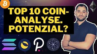 TOP 10 Coin Analyse |  In welche Coins solltest Du investieren? DOT, ADA, SOL, ATOM