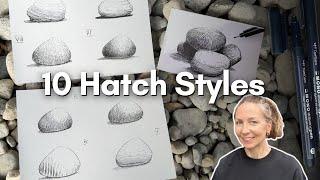 10 Ways to Draw Smooth Stones with Pen and Ink