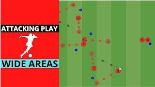 2 VARIATIONS | Soccer Passing Drills｜Football Attacking Play In Wide Areas #soccerdrills #football