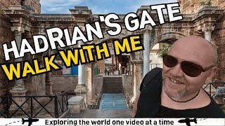 i TOOK A WALK THROUGH  HADRIAN'S GATE IN Antalya in türkiye