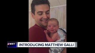 Brad Galli and his wife welcome their first child