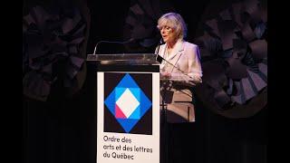 Discours d'Hélène Dorion | Remise de l'Ordre des arts et des lettres du Québec