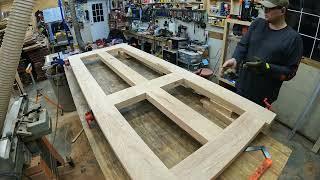 Making a Solid Oak Exterior Door from Tree to Finished Product Woodworking DIY