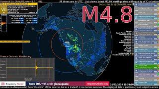 Magnitude 4.8 Earthquake Strikes British Columbia, Canada - February 21st, 2025