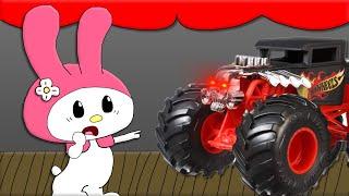 [Jere-Media0214 Skit] Bone Shaker Monster Truck Scares My Melody!  