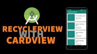 Simple RecyclerView with CardView Tutorials in Android Studio