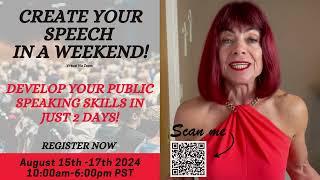 Create Your Speech In A Weekend