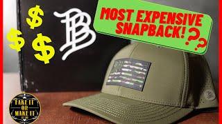 EXPENSIVE SNAP BACK HAT (WAS IT WORTH THE MONEY) BRANDED BILLS  ELITE CURVED