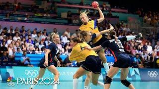 Sweden earns statement win vs. Norway in handball prelim | Paris Olympics | NBC Sports