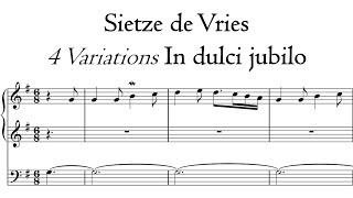 Sietze de Vries - Variations 'In dulci jubilo - Van Vulpen organ, Rotterdam, Hauptwerk