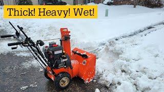 Ariens Snow Blower in Wet Heavy Snow @AriensChannel