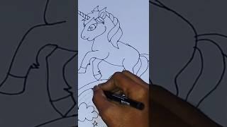 Easily draw unicorn | full viedo on my youtube channel  #like#share#subscribe #unicorn