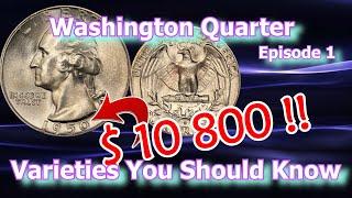 Washington Quarter Varieties You Should Know Ep.1 - 1969, 1964, 1950