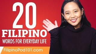 20 Filipino Words for Everyday Life - Basic Vocabulary #1