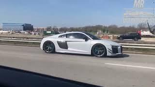 Twin Turbo Audi R8 1000hp Exhaust! Loud Turbo Spool Audi R8 StraightPipe