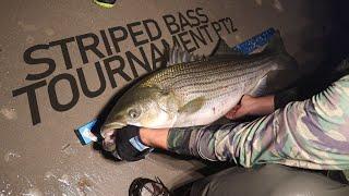 STRIPED BASS TOURNAMENT PT2 Beach Fishing, The Best Day of Striper Fishing I Have Ever Had.