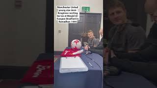 Manchester United young star Amir Ibragimov reciting Qur’an at Masjid Al-Furqaan Bradford