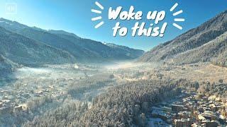 4K | Snowy Winter Morning in Manali