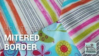 How to sew a mitered border